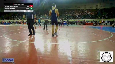 175 lbs Round Of 64 - Taven Shepherd, Enid Junior High vs Davis Tusler, Cushing