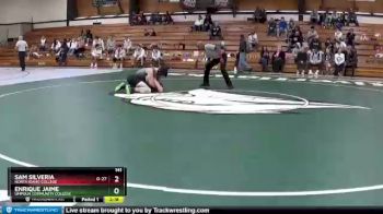 141 lbs Semifinal - Sam Silveria, North Idaho College vs Enrique Jaime, Umpqua Community College