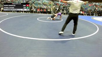 132 lbs Consi Of 32 #1 - Mark Gonzales, Pomona vs Rydell Myers, Goldendale