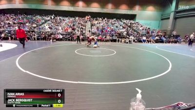 132 lbs Champ. Round 1 - Ivan Arias, Fernley vs Jack Bergquist, South Tahoe