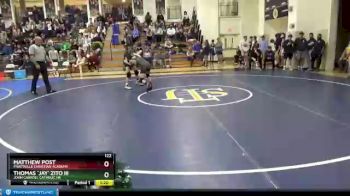 122 lbs Quarterfinal - Matthew Post, Prattville Christian Academy vs Thomas `jay` Zito Iii, John Carroll Catholic HS