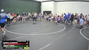 70 lbs Quarterfinal - Finnley Purvis, Summerville Takedown Club vs Kyndall Kloepping, C2X