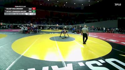 6A Boys 126 lbs Champ. Round 1 - Elliot Wullbrandt, Clackamas Boys vs Wyatt Johnson-Walsh, Sunset Boys