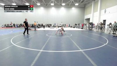 120 lbs Consi Of 16 #2 - Dorian Hidalgo, NY vs Adam Uribe, TX