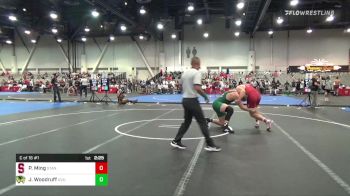 285 lbs C Of 16 #1 - Peter Ming, Stanford vs Jayden Woodruff, Utah Valley