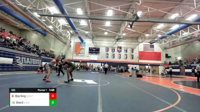 190 lbs Quarterfinal - Genesis Ward, Evergreen Park vs Brennan Bjorling, Morton