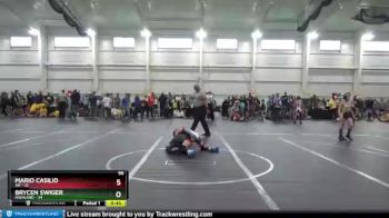 96 lbs Round 1 (8 Team) - Brycen Swiger, Highland vs Mario Casilio, 4M