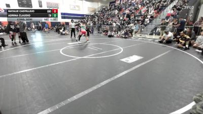 142 lbs Cons. Semi - Adrina Claudio, Team War vs Natalie Castillejo, GWC/Tigers