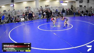 75 lbs Semifinal - Natalie Scott, Stay Sharp Wrestling Club vs Rylee Russell, Texas Select Wrestling