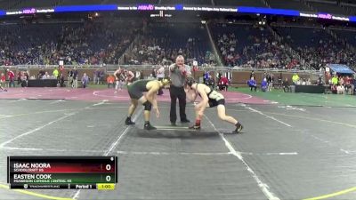 D4-165 lbs Cons. Round 3 - Easten Cook, Muskegon Catholic Central HS vs Isaac Noora, Schoolcraft HS