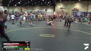 85 lbs Round 1 (6 Team) - Jaden Washington, Untouchables Purple vs Christian Corcoran, Team Gotcha Blue