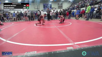 98 lbs Rr Rnd 1 - Meadow McCray, Pawnee Wrestling Club vs Millie Rumsey, Pawhuska Elks Takedown