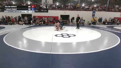 65 kg Champ. Rd Of 64 - Dillon Arrick, Bearcat Wrestling Club vs Briar Priest, Pittsburgh Wrestling Club