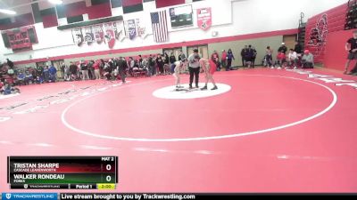 132 lbs Quarterfinal - Tristan Sharpe, Cascade Leavenworth vs Walker Rondeau, Forks