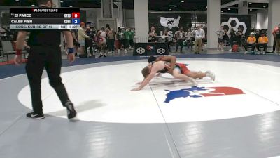 74 kg Cons. Sub-rd Of 16 - EJ Parco, California Regional Training Center (CA RTC) vs Caleb Fish, Cowboy RTC