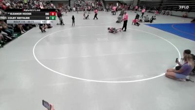 68-71 lbs Cons. Round 2 - Eleanor Hoose, Blackman Wrestling Club vs Colby Kiethline, Fort Zumwalt Wrestling