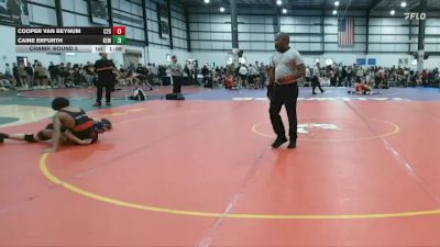 138 lbs Champ. Round 2 - Caine Erfurth, Kempsiville vs Cooper Van Beynum, C2X