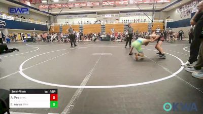 112 lbs Semifinal - Ashton Fee, Enid Youth Wrestling Club vs Easton Reyes, Standfast OKC