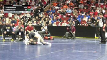 2A-138 lbs Semifinal - Landen Davis, Eddyville-Blakesburg-Fremont vs Tyce Clarken, Humboldt