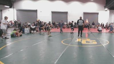 72 lbs Rr Rnd 5 - Miles Alderman, Mat Warriors Red - BK8E vs Jackson Claycomb, Team Gotcha - BK8E