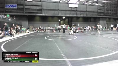 73 lbs Champ. Round 1 - Snyder Kurtz, SlyFox Wrestling Academy vs Parker Grant, 512 Outlaw