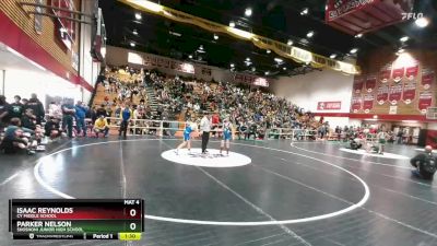 85 lbs Champ. Round 1 - Parker Nelson, Shoshoni Junior High School vs Isaac Reynolds, CY Middle School