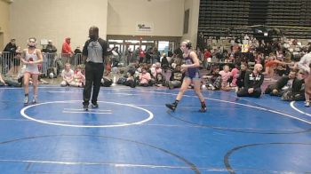 85 lbs Rr Rnd 2 - Aria Bushaw, MGW Black Widows - Girls vs Julie Fleming, Lady Assassins - Girls
