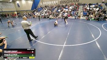 115 lbs 1st Place Match - Maquelle Pace, Champions Wrestling Club vs Delanie Knight, Sanderson Wrestling Academy