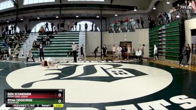 132 lbs Quarterfinal - Ryan DeGeorge, Delbarton vs Ben Schneiner, Mount Saint Joseph