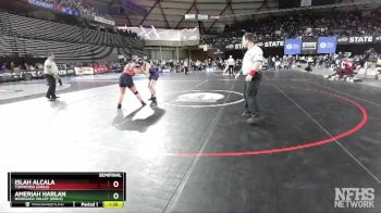 Girls 1B/2B/1A/2A 145 Semifinal - Ameriah Harlan, Nooksack Valley (Girls) vs Islah Alcala, Toppenish (Girls)