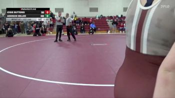 137-144 lbs 1st Place Match - Addison Miller, Independence Girls vs Josie Butteris, Western Dubuque Girls