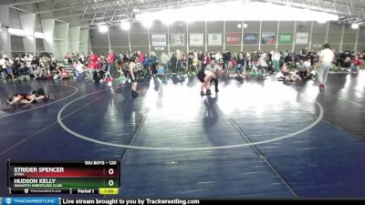 120 lbs Round 1 - Hudson Kelly, Wasatch Wrestling Club vs Strider Spencer, Utah