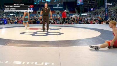 126 lbs Champ. Rd Of 32 - Maximus Riggins, IA vs Caine Martin, CA