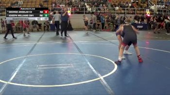 130 lbs Quarterfinal - Joseph Williams SW1, Patriot Wrestling Club vs George Angelas C2, Pursuit