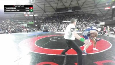 Boys 4A 150 lbs Champ. Round 1 - Preston Mitchell, Glacier Peak vs Josue Reyes, Pasco