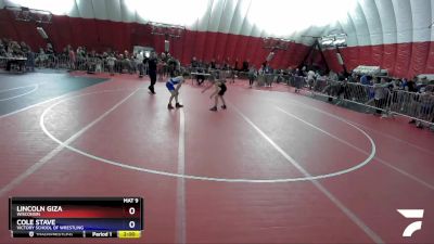 82 lbs Cons. Semi - Lincoln Giza, Wisconsin vs Cole Stave, Victory School Of Wrestling