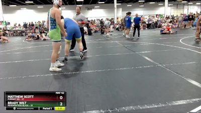 215 lbs Round 1 (4 Team) - Brady Wilt, Headhunters Black vs Matthew Scott, Pursuit WA