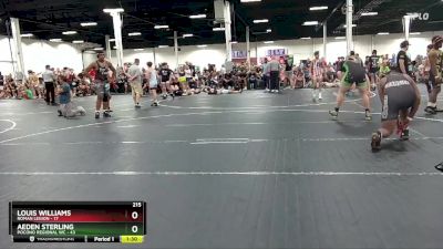 215 lbs Round 3 (8 Team) - Aeden Sterling, Pocono Regional WC vs Louis Williams, Roman Legion