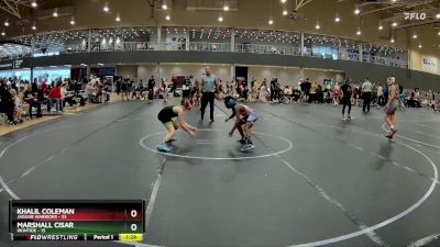 84 lbs Round 3 (6 Team) - Khalil Coleman, Jaguar Warriors vs Marshall Cisar, Irontide