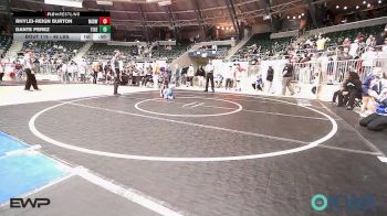 46 lbs Consi Of 16 #2 - Rhylei-Reign Burton, Midwest City Bombers Youth Wrestling Club vs Dante Perez, Tiger Trained Wrestling
