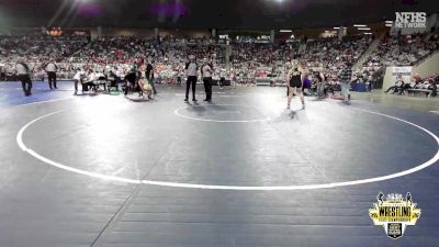 G5A-140 lbs Semifinal - Gage Vaughn, CADDO (Girls) vs Khloe Murray, JAY (Girls)