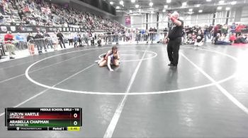 115 lbs Semifinal - Arabella Chapman, Mat Demon WC vs Jazlyn Hartle, Outlaw WC