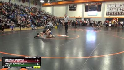 63 lbs Cons. Round 2 - Brennan Bachman, Delaware County Wrestling Club vs Parker Youngblut, DC Elite