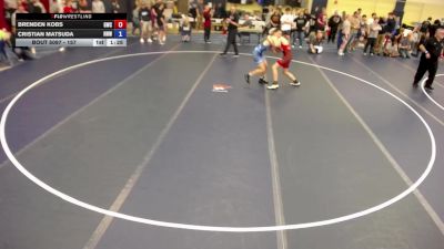 157 lbs Cons. Round 1 - Brenden Kobs, Guerrilla Wrestling Club vs Cristian Matsuda, No Nonsense Wrestling