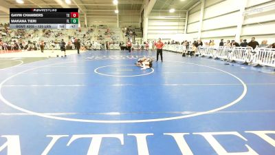 120 lbs Consi Of 64 #2 - Gavin Chambers, TX vs Makana Tieri, FL
