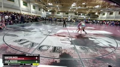 3rd Place Match - Sawyer Bath, Touch Of Gold Wrestling Club vs Lilly Seaman, Sheridan Wrestling Club