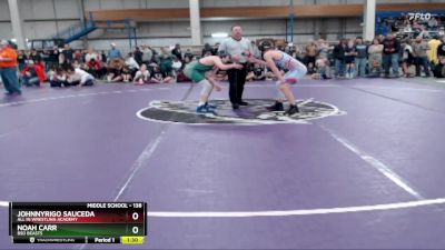 138 lbs Champ. Round 1 - Noah Carr, BSD Beasts vs JohnnyRigo Sauceda, All In Wrestling Academy