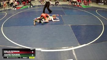 99 lbs Cons. Round 3 - Hunter McMurdie, Payson Lions Wrestling Club vs Emillio Peterson, East Idaho Elite