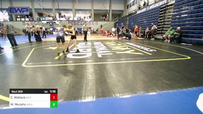 85 lbs Round Of 16 - Carter Wallace, Battlefield Wrestling Club vs Matthew Murphy, Arkansas Warthawgs Wrestling