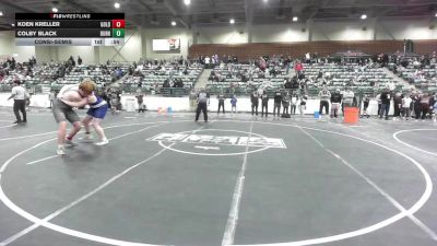 215 lbs Consolation - Koen Kreller, Gold Rush Wrestling vs Colby Black, Durham WC